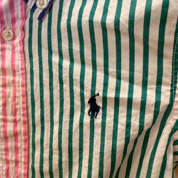 Ralph Lauren Striped Cotton Poplin Fun Button-down Shirt - Picture 4 of 8